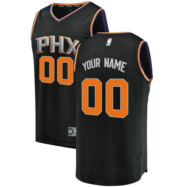 Maillot Phoenix Suns Homme Custom 0 Statement Edition Noir